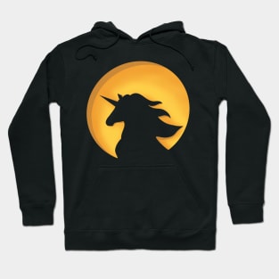 Windswept Unicorn Silhouette Hoodie